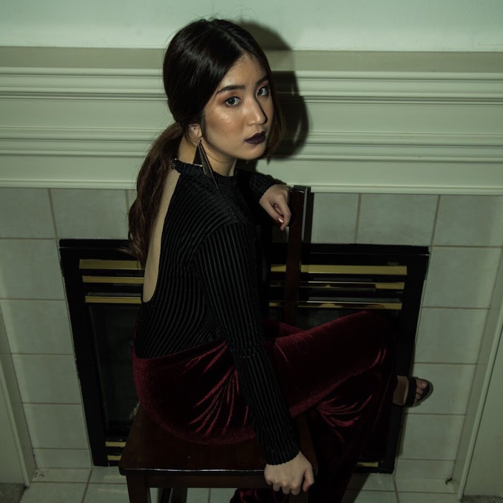 F21 black bodysuit